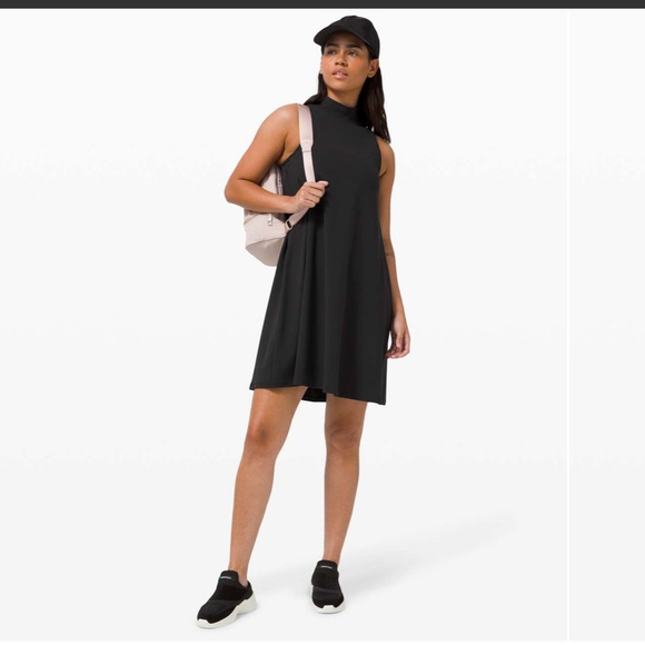 NWT - Lululemon - Women's All Aligned A-line Dress - Color: Black - Size: 2 - Picture 12 of 16